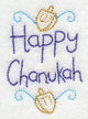 Happy Chanukah with Dreidels (Vintage)