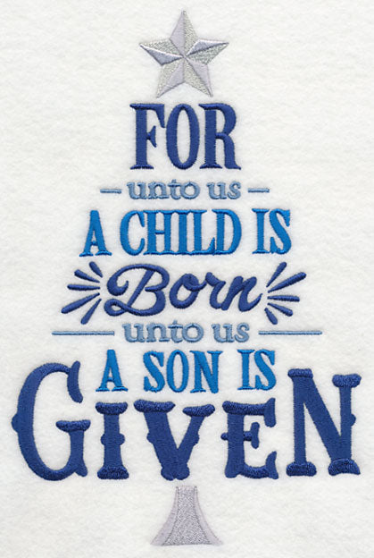 A Child Is Born Christmas Tree