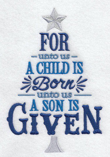 A Child Is Born Christmas Tree