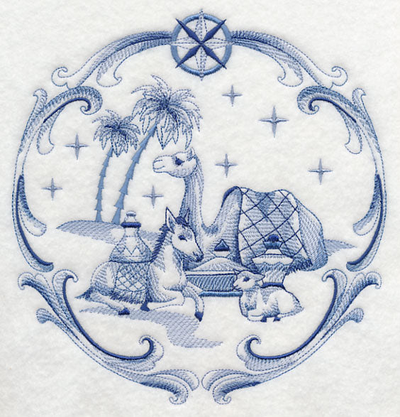 Delft Blue Nativity Animals