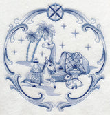 Delft Blue Nativity Animals
