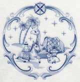 Delft Blue Nativity Animals