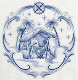 Delft Blue Nativity Holy Family