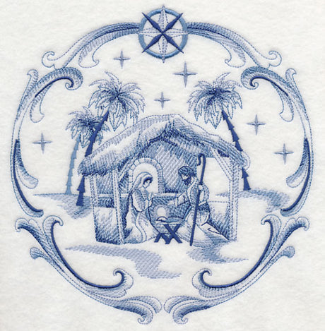 Delft Blue Nativity Holy Family