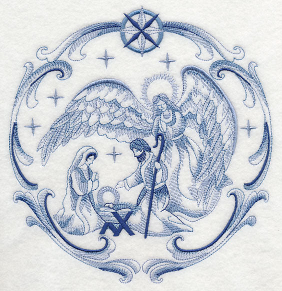 Delft Blue Nativity Angel