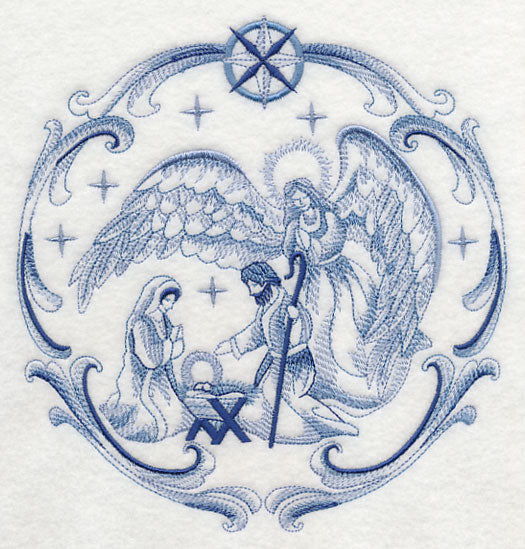 Delft Blue Nativity Angel