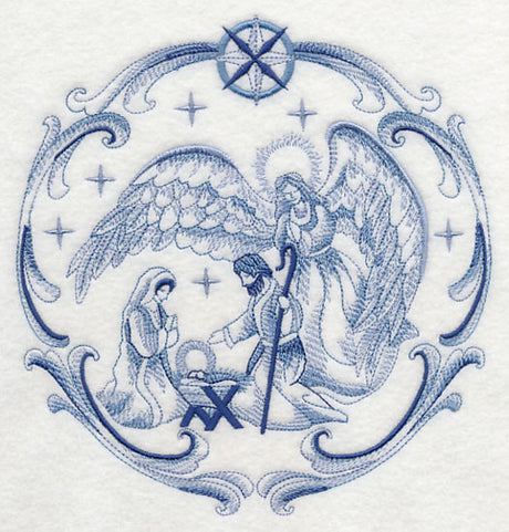 Delft Blue Nativity Angel