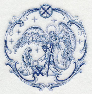 Delft Blue Nativity Angel