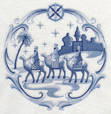 Delft Blue Nativity Three Kings