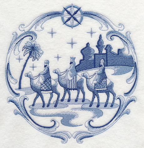 Delft Blue Nativity Three Kings