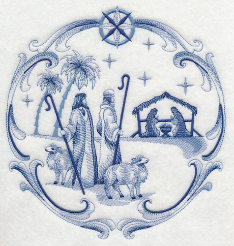 Delft Blue Nativity Shepherds
