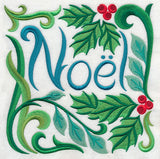 Art Nouveau Noel with Holly