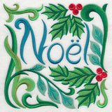 Art Nouveau Noel with Holly