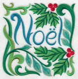 Art Nouveau Noel with Holly