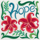Art Nouveau Hope with Scarlet Lily