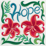 Art Nouveau Hope with Scarlet Lily