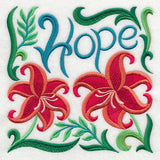 Art Nouveau Hope with Scarlet Lily