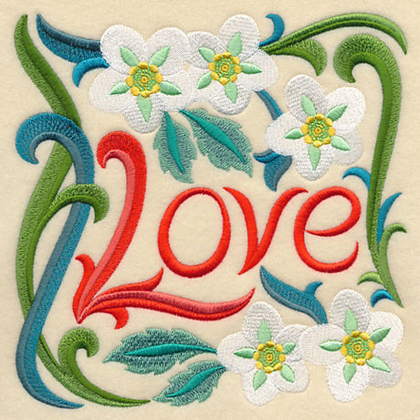 Art Nouveau Love with Lenten Rose