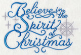 Believe in the Spirit of Christmas