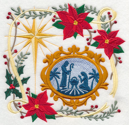 Victorian Christmas Nativity Collage