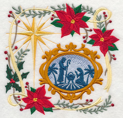 Victorian Christmas Nativity Collage