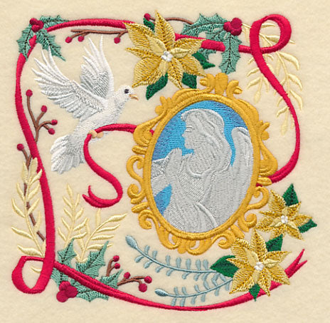 Victorian Christmas Angel Collage