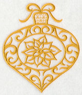 Filigree Ornament with Poinsettia