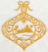 Filigree Ornament with Bethlehem Silhouette