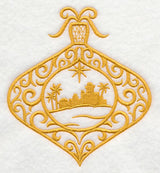 Filigree Ornament with Bethlehem Silhouette