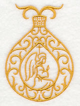 Filigree Ornament with Praying Angel