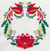 Wreathed in Christmas Cardinals