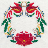 Wreathed in Christmas Cardinals