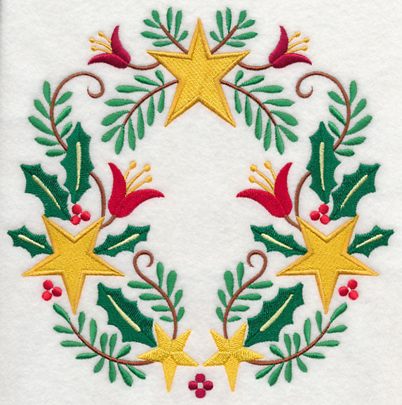 Wreathed in Christmas Stars