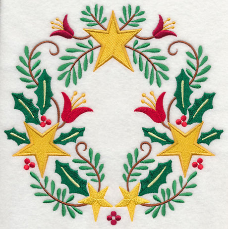Wreathed in Christmas Stars