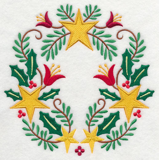 Wreathed in Christmas Stars