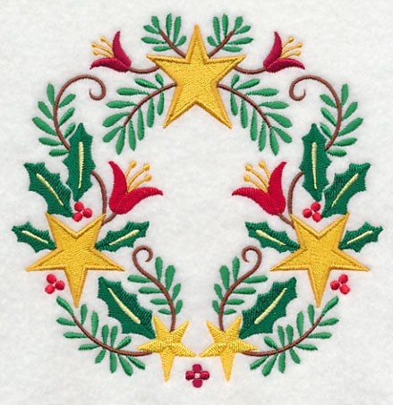 Wreathed in Christmas Stars