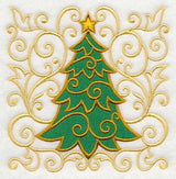 O Christmas Tree in Filigree Square