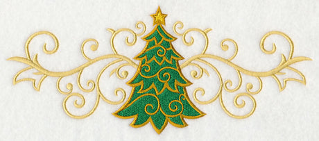 O Christmas Tree in Filigree Border