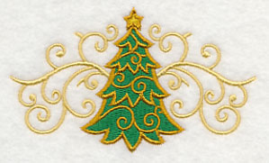 O Christmas Tree in Filigree Border