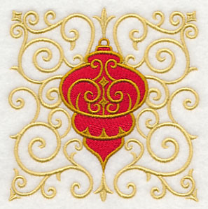 Antique Ornament in Filigree Square