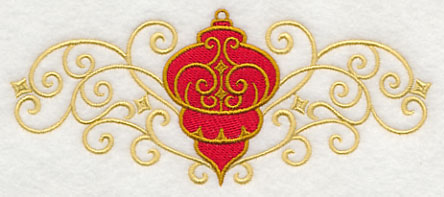Antique Ornament in Filigree Border