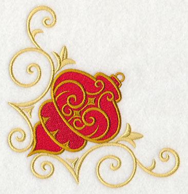 Antique Ornament in Filigree Corner