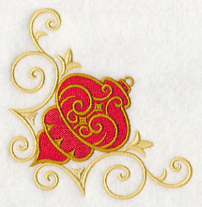 Antique Ornament in Filigree Corner