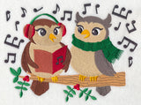Caroling Christmas Owls