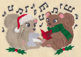 Caroling Christmas Squirrels