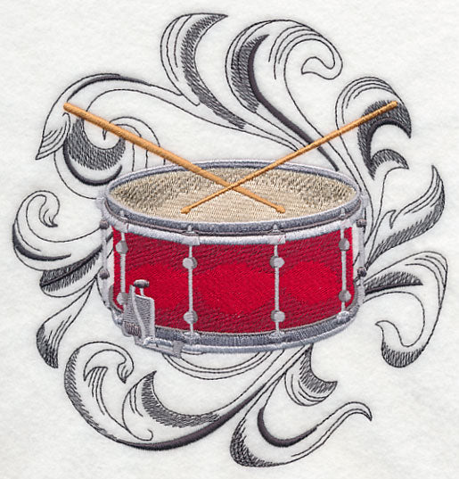 Drum with Baroque Background