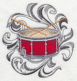 Drum with Baroque Background