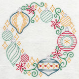 Merry and Bright Ornament Wreath (Vintage)