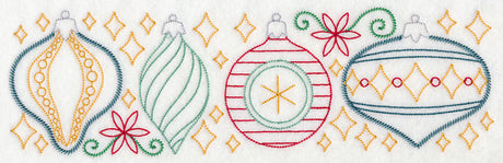Merry and Bright Ornament Border