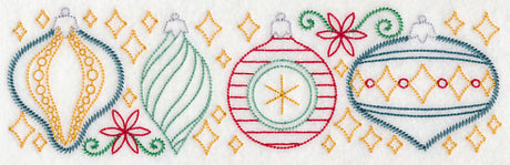 Merry and Bright Ornament Border